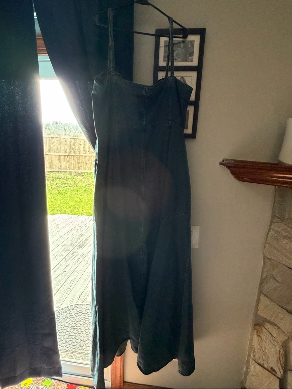 Fashion Nova Dark Indigo Maxi Slip Dress